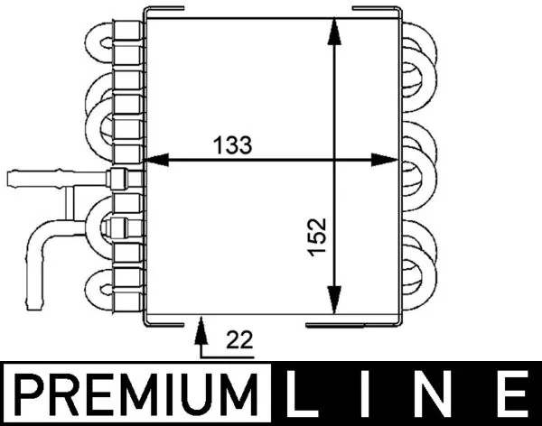 Fuel Cooler BEHR *** PREMIUM LINE *** CK 8 000P