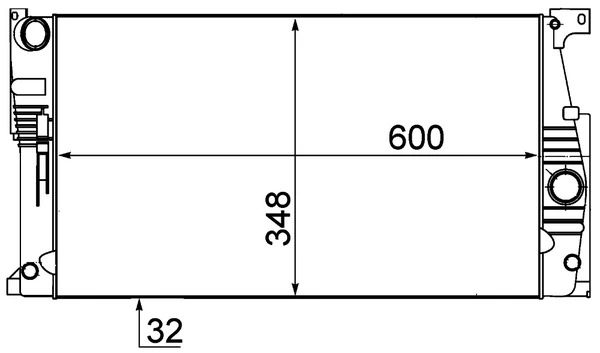 Radiator, engine cooling BEHR *** PREMIUM LINE *** CR 1909 000P
