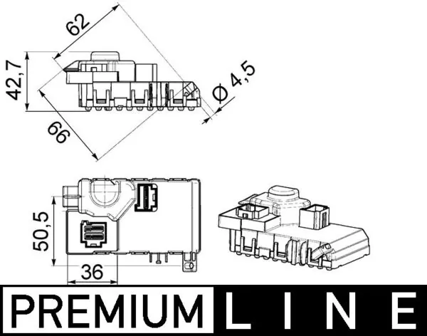 제어기, 내부 송풍기 BEHR *** PREMIUM LINE *** ABR 63 000P