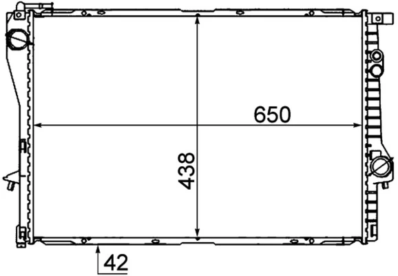 Radiator, pendingin mesin BEHR *** PREMIUM LINE *** CR 281 000P