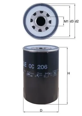 Oil Filter OC 206