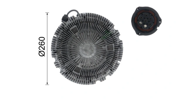 Clutch, radiator fan BEHR *** PREMIUM LINE *** CFC 191 000P