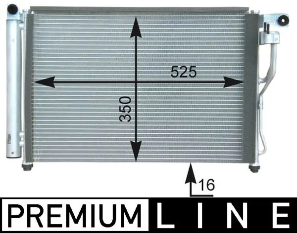 MAHLE AC 439 000P Condenser, air conditioning