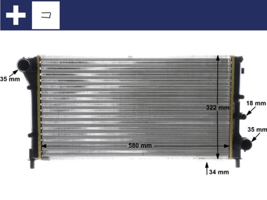 MAHLE CR 1453 000S Radiator, engine cooling