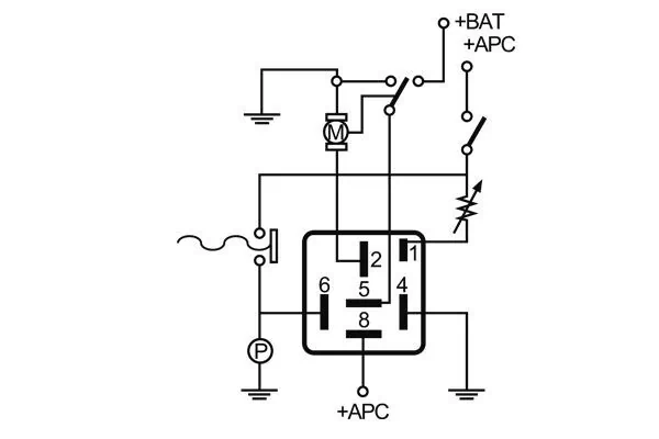 MAHLE MT 24 Relay, wipe/wash interval