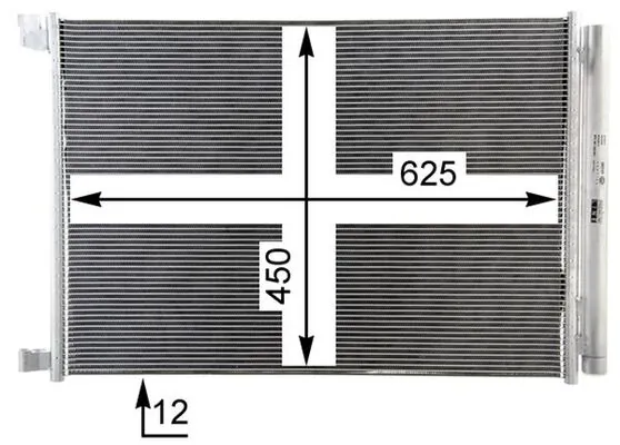 MAHLE AC 412 000P Condenser, air conditioning
