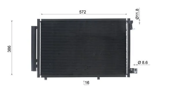 Condenser, air conditioning BEHR AC 748 000S