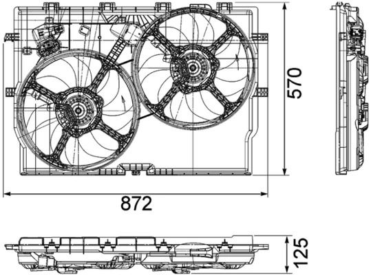 Fan, engine cooling BEHR *** PREMIUM LINE *** CFF 193 000P