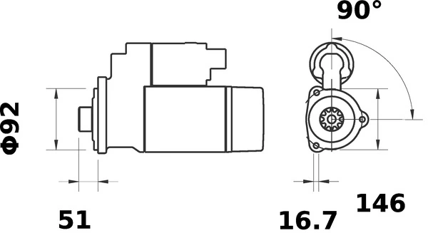 MAHLE MS 75 Starter