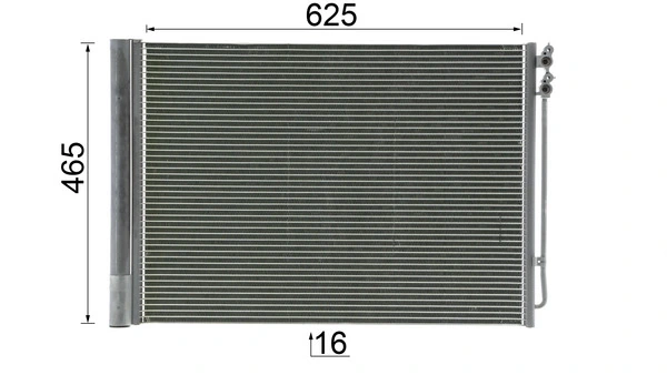 MAHLE AC 567 000P Condenser, air conditioning