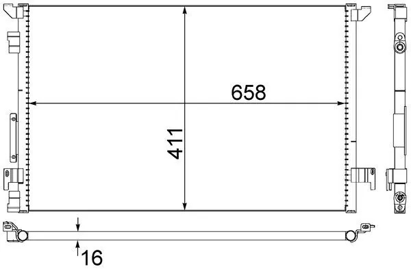 Condenser, air conditioning BEHR AC 294 000S