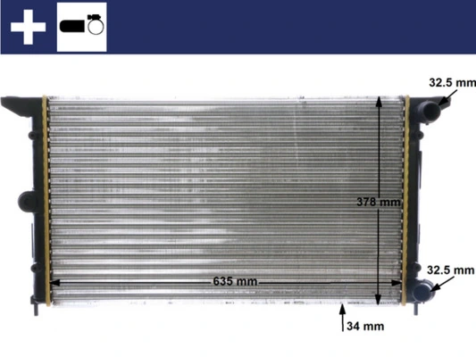 MAHLE CR 641 000S Radiator, engine cooling