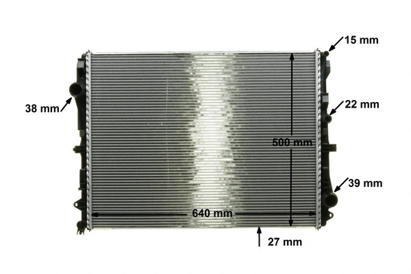 Radiator, engine cooling BEHR *** PREMIUM LINE *** CR 2172 000P