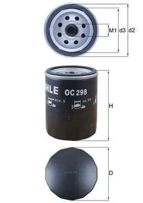 Oil Filter OC 298