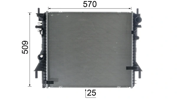 Radiator, engine cooling BEHR *** PREMIUM LINE *** CR 1937 000P