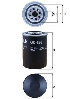 Oil Filter OC 486