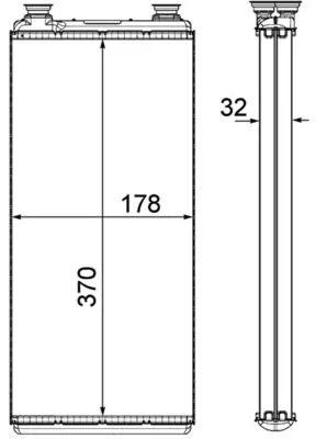Heat Exchanger, interior heating BEHR *** PREMIUM LINE *** AH 5 000P