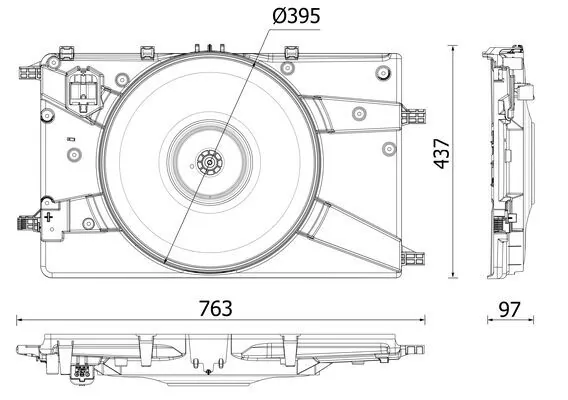 Fan, engine cooling BEHR *** PREMIUM LINE *** CFF 546 000P