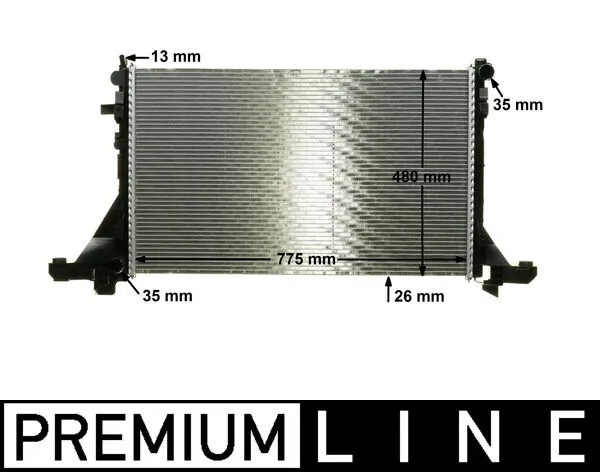 Radiator, engine cooling BEHR *** PREMIUM LINE *** CR 1770 000P