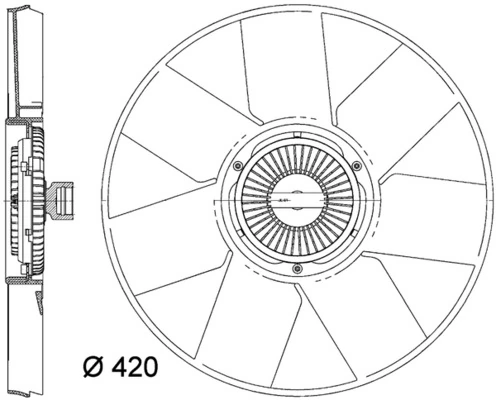 MAHLE CFF 472 000P Fan, engine cooling