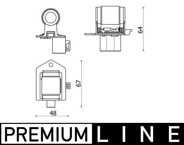 Resistor, interior blower BEHR *** PREMIUM LINE *** ABR 156 000P