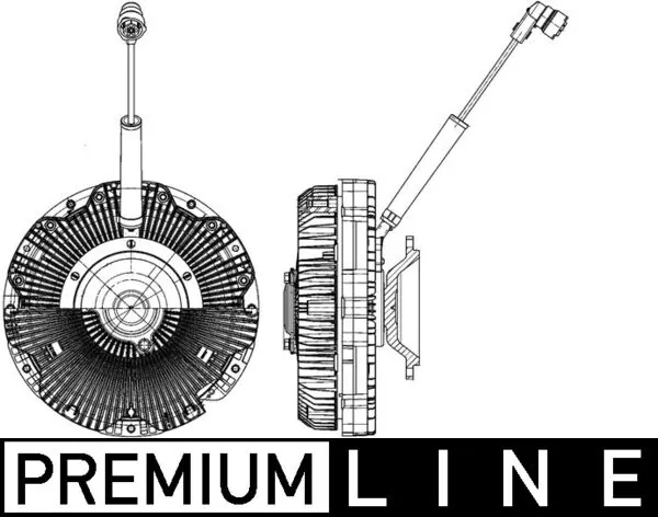 Clutch, radiator fan BEHR *** PREMIUM LINE *** CFC 172 000P