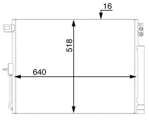 Condenser, air conditioning BEHR AC 45 000S