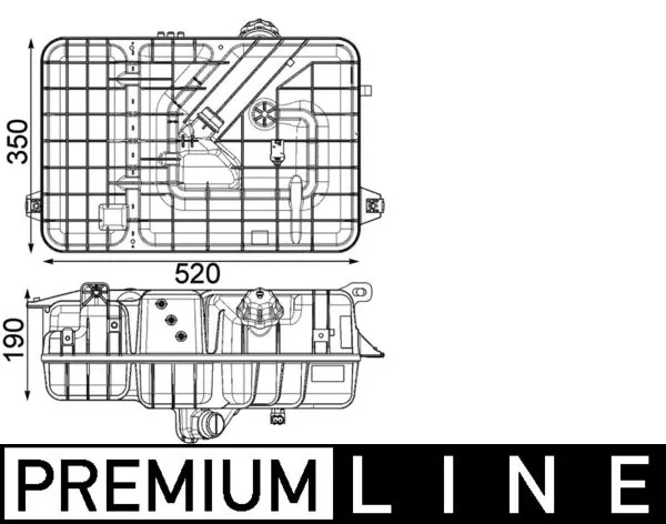 Expansion Tank, coolant BEHR *** PREMIUM LINE *** CRT 235 000P