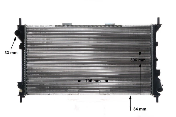 Radiator, engine cooling BEHR CR 1196 000S