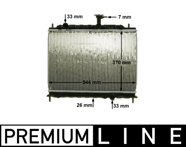 Radiator, engine cooling BEHR *** PREMIUM LINE *** CR 1304 000P