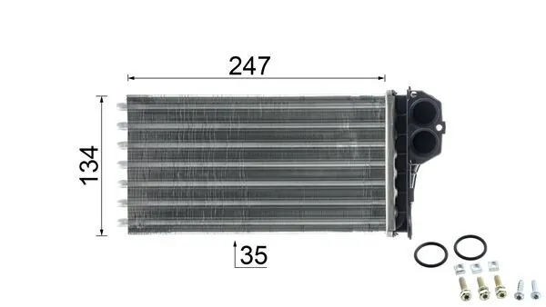 MAHLE AH 194 000P Heat Exchanger, interior heating