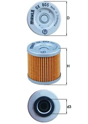 MAHLE OX 805 Oil Filter