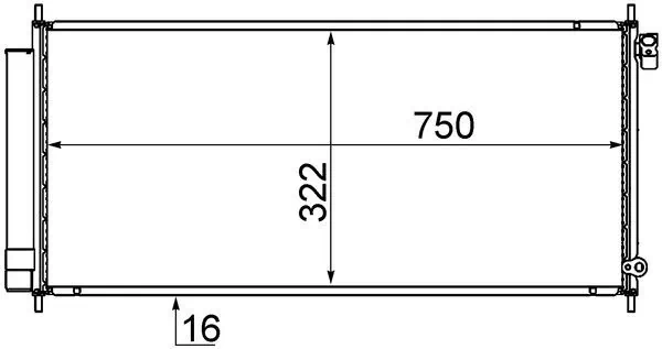 Condenser, air conditioning BEHR AC 717 000S