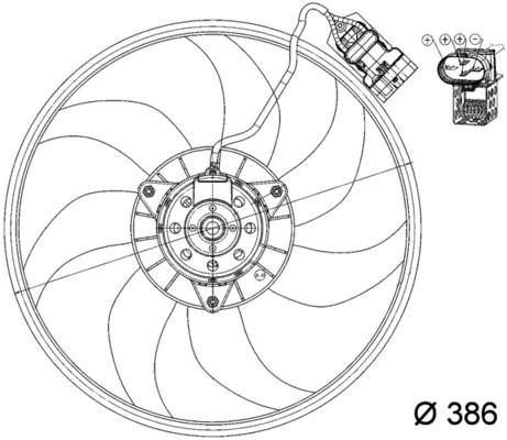 MAHLE CFF 161 000P Fan, engine cooling