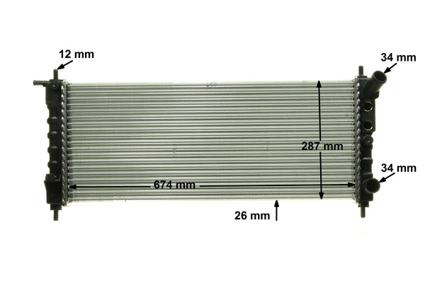 MAHLE CR 313 000P Radiator, engine cooling