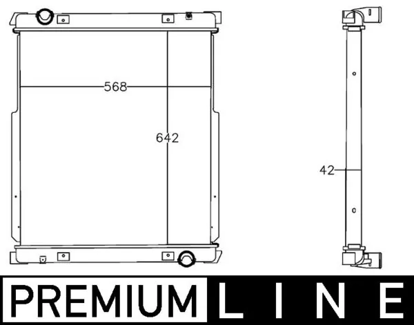 Radiator, engine cooling BEHR *** PREMIUM LINE *** CR 1215 000P