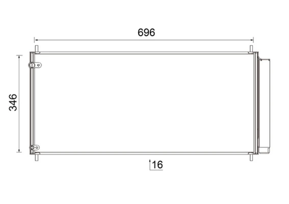 Condenser, air conditioning BEHR AC 799 000S