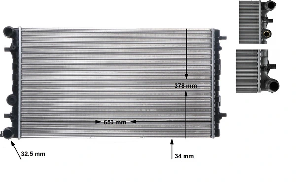 MAHLE CR 477 001S Radiator, engine cooling