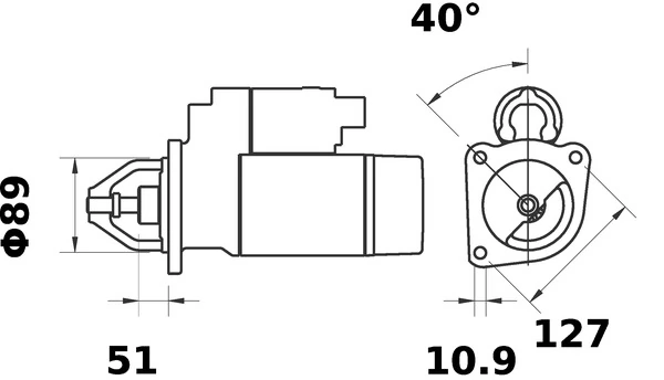 MAHLE MS 348 Starter