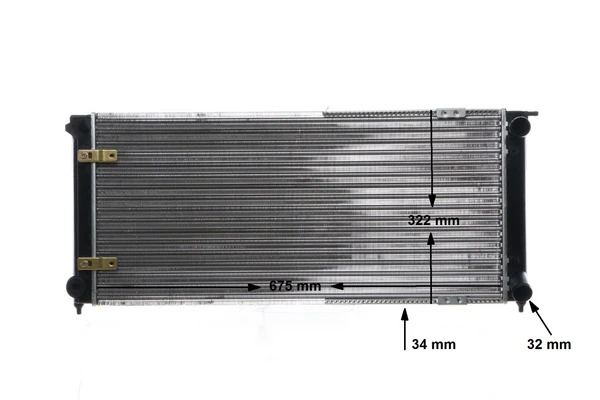Radiator, pendingin mesin BEHR CR 341 000S