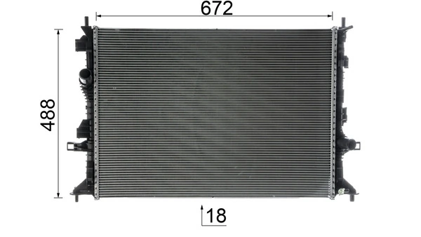 Radiator, engine cooling BEHR *** PREMIUM LINE *** CR 1724 000P