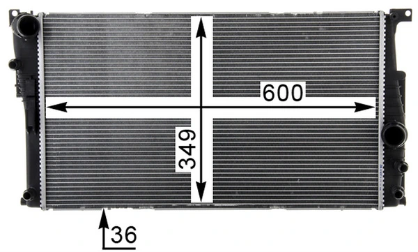 MAHLE CR 1725 000P Radiator, engine cooling