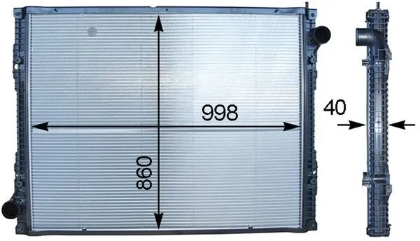 Radiator, engine cooling BEHR *** PREMIUM LINE *** CR 916 000P