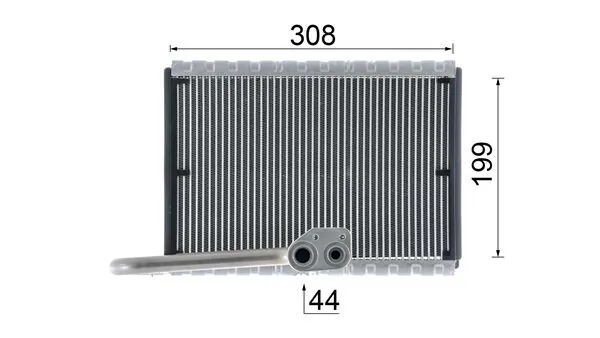 Evaporator, air conditioning BEHR *** PREMIUM LINE *** AE 169 000P