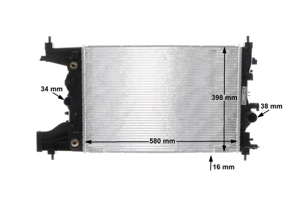 Radiator, engine cooling BEHR CR 2114 000S