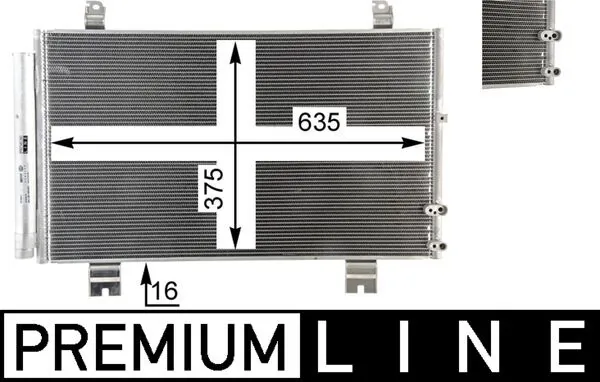 MAHLE AC 69 000P Condenser, air conditioning