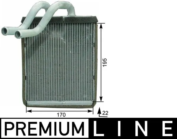 Heat Exchanger, interior heating BEHR *** PREMIUM LINE *** AH 179 000P