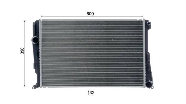 Radiator, engine cooling BEHR CR 877 000S