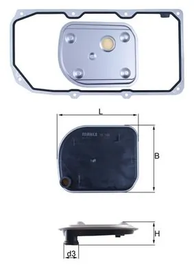 Hydraulic Filter, automatic transmission HX 158D1