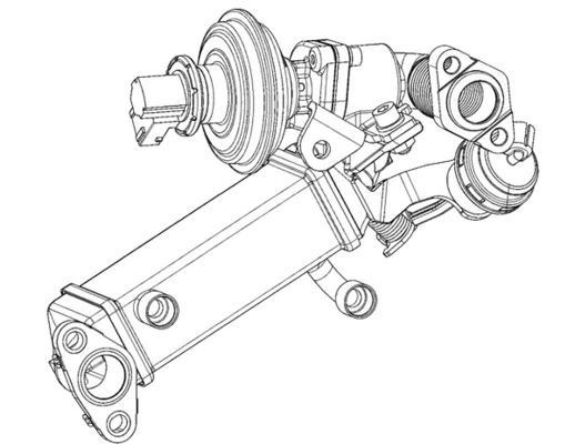 MAHLE CE 7 000P Cooler, exhaust gas recirculation